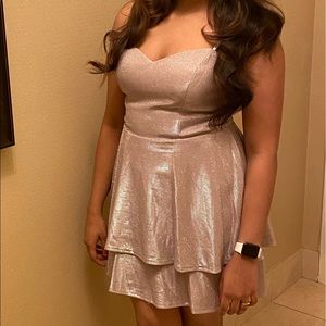 Glittery cocktail dress,